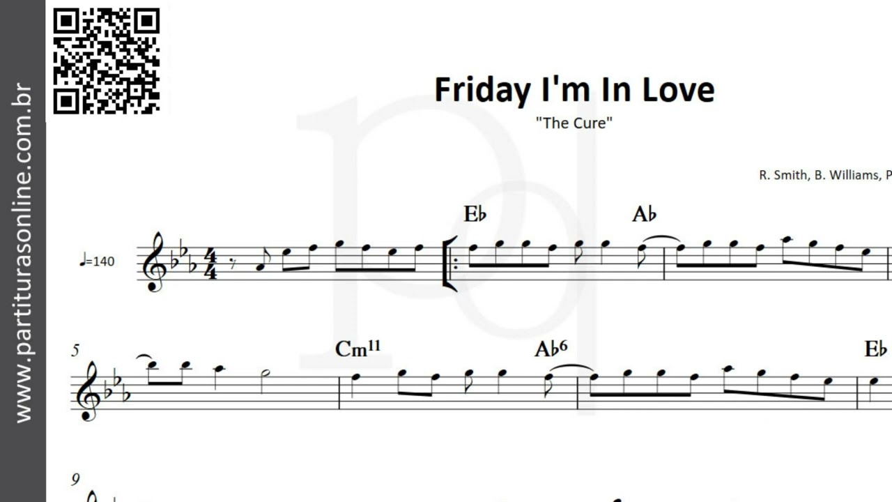 The cure - Friday, I´m in love. Letra de Música e atividade Pedagógica