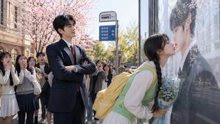 A Poor Girl Secretly Kissed the Cold School Heartthrob’s Poster… He Was Behind Her and Fell for Her!