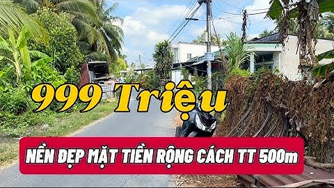 NỀN ĐẸP MẶT TIỀN RỘNG, LỘ 5m, GẦN CHỢ GIÁ 999 TRIỆU | Linh Cần Thơ