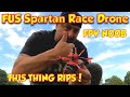 Fus spartan racing drone   first fpv flight  learning fpv drone  flysky i6