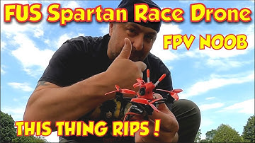 FUS Spartan Racing Drone -  First FPV Flight - Learning FPV Drone - Flysky i6