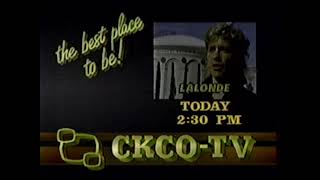 1988 Lalonde on CKCO TV Promo Commercial