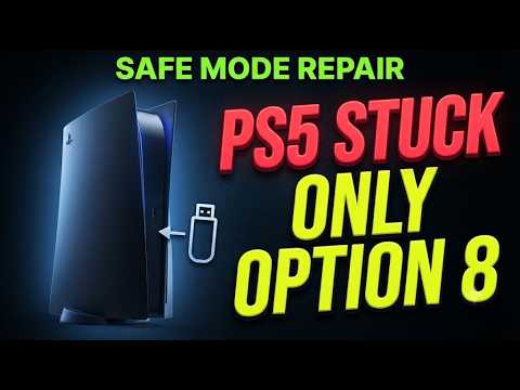 HOW TO FIX PS5 STUCK IN SAFE MODE WITH ONLY OPTION 8