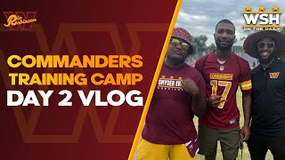 Washington Commanders Training Camp Day 2 VLOG/Practice Highlights NFL vlog washingtoncommanders