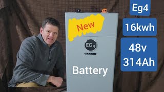 New Eg4 16kwh Indoor Wall Mount Battery - 48V 314Ah