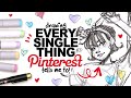 I HAVE TO DRAW THIS!? | Drawing EVERY SINGLE THING Pinterest Tells Me To!