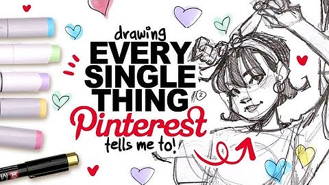 I HAVE TO DRAW THIS!? | Drawing EVERY SINGLE THING Pinterest Tells Me To!