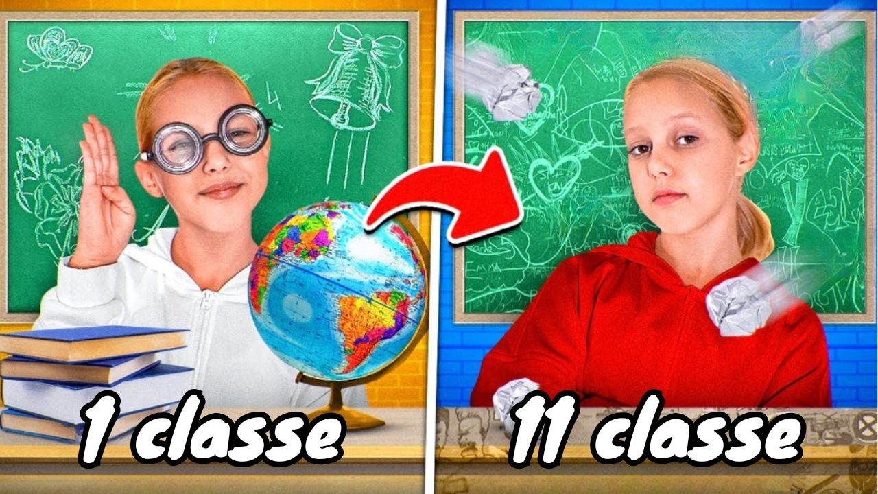 AMELKA SOPRAVVIVE DA 1 A 11 CLASSE! CHALLENGE PER 24 ORE! 😱🏫