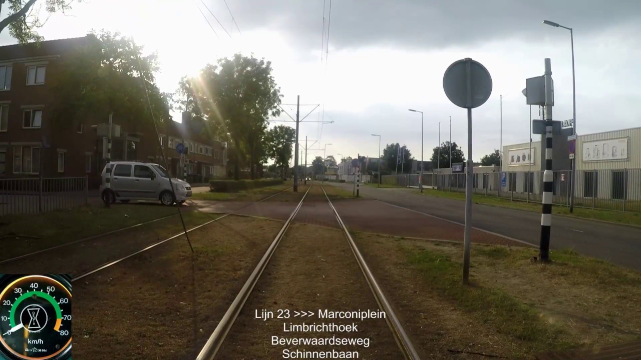 Cabinerit RET tram 23 Route 2018 (Omleiding)