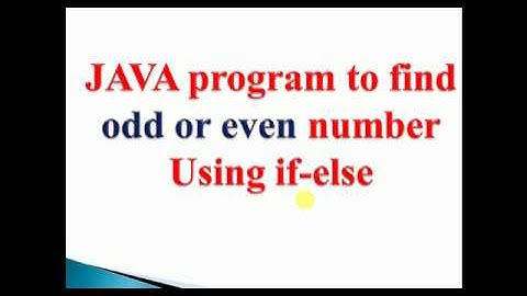 java program to check odd or even number - Interview question program for beginners