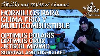 ✅ OPTIMUS Polaris & Crux | JETBOIL Minimo | hornillos para todo clima