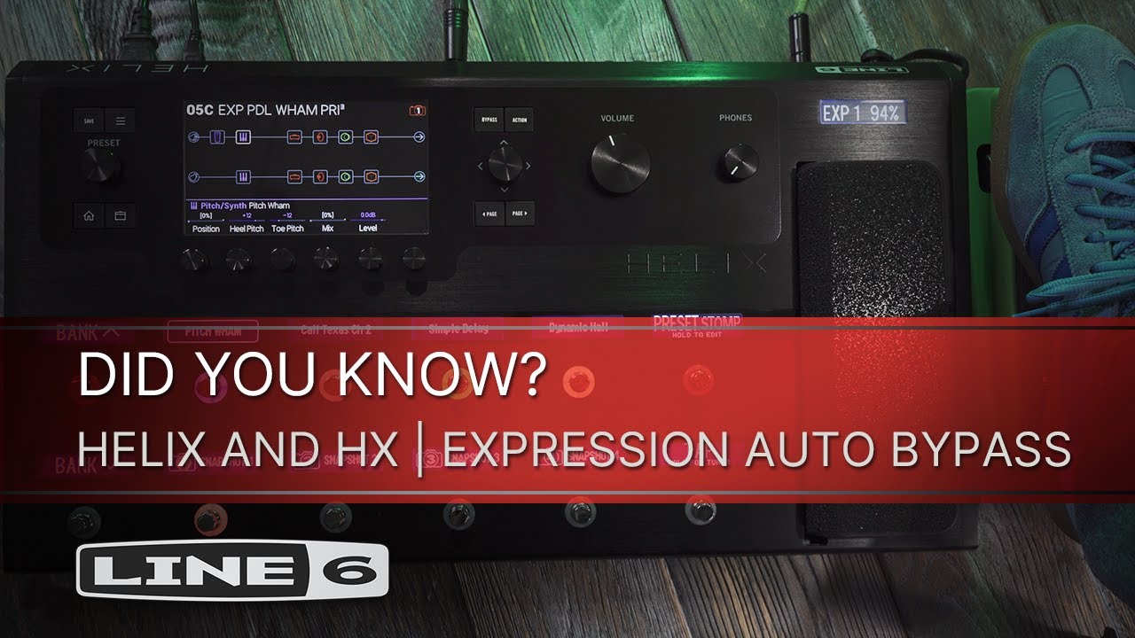 DID YOU KNOW? | Line 6 Helix and HX | Expression Pedal Auto Bypass ...