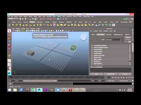 Maya 2014 tutorial : Modeling to scale using exact measurements