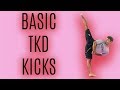TAEKWONDO BASIC KICKS TUTORIAL| FRONT KICK, ROUND KICK, & SIDE KICK| Donavan Barrett