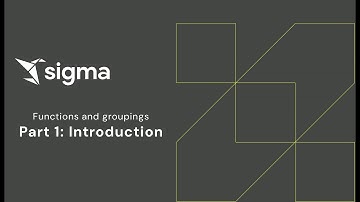 Sigma Functions and Groupings: Part 1 - Introduction