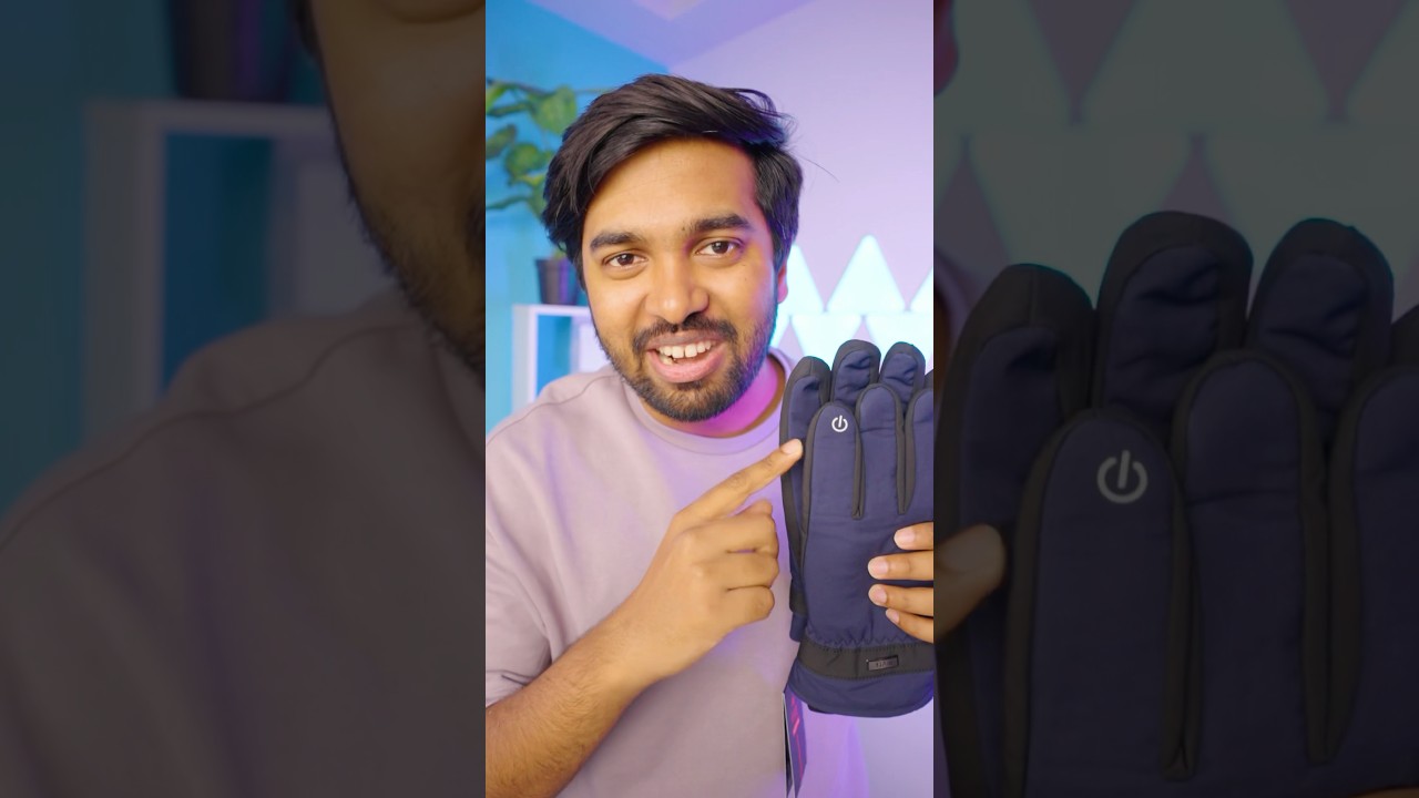 This winter gloves has a power button