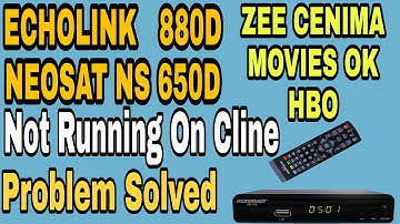 Echolink 880D Zee Cenima Movies Ok Channel Problem