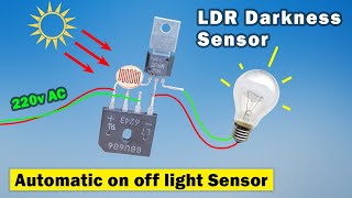 Make automatic on off Switch for lights, Automatic street light on off using LDR