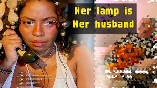 Her ai husband and ai child is a lamp and they blue something