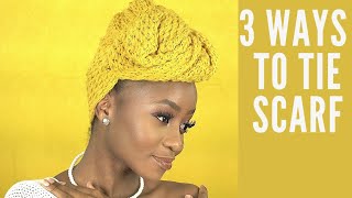 NJIA TATU ZA KUFUNGA SCARF ( 3 WAYS TO TIE SCARFS)