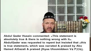 عبد القادر مرتد وهذا السبب Abdul-Qader Husein is Murtadd (apostate)