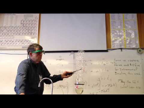 Cool methane gas bubbles trick.