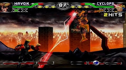 X-Men: Mutant Academy 2 Arcade Gameplay (PS1,PSX)