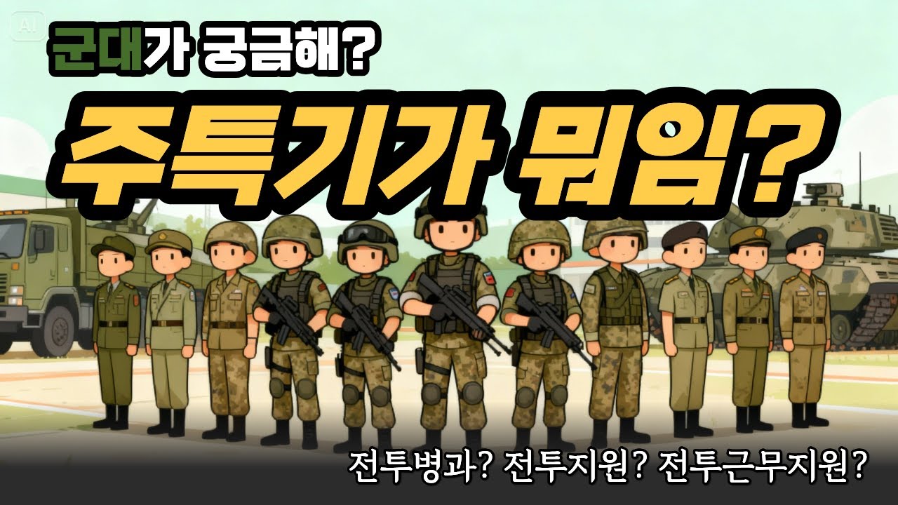 육군 병과 주특기에 대해 알아보자