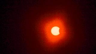 October 23, 2014 solar eclipse time lapse