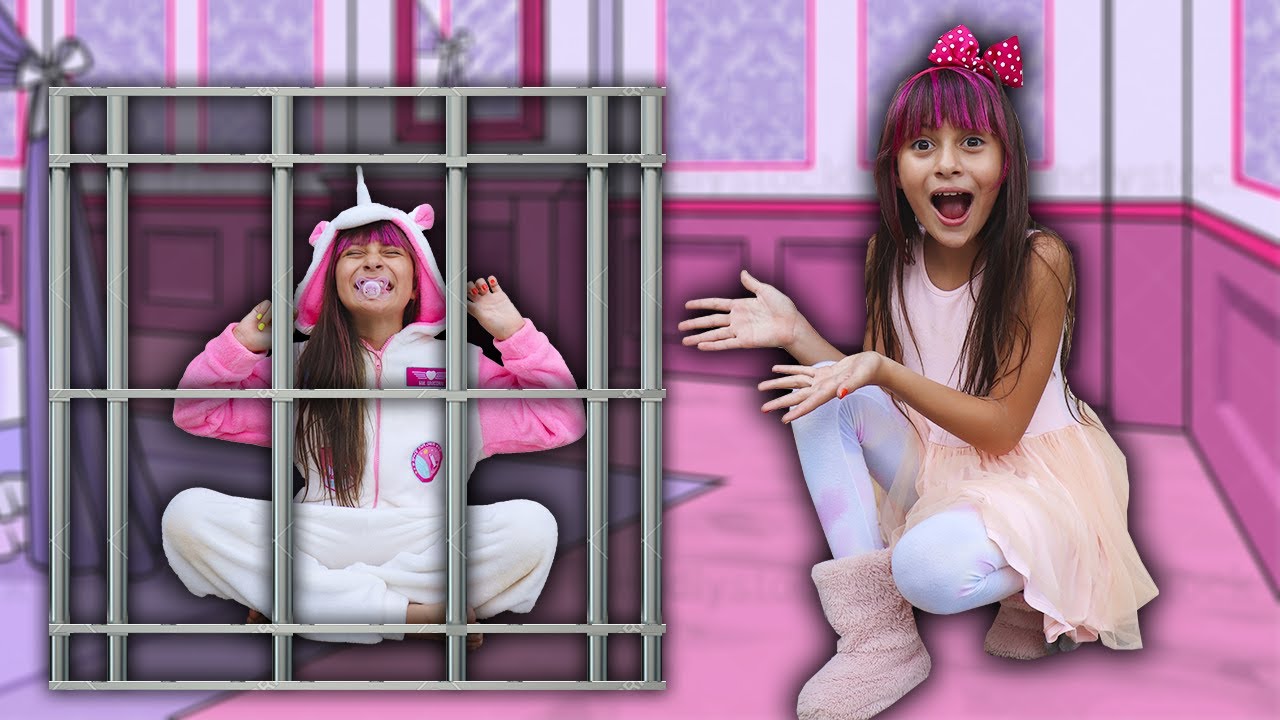 Biankinha finge ter uma irmã bebê ★ شفا دخلت البيبي السجن !