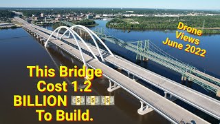 The New and Improved I74 Bridge - Drone Views June 2022