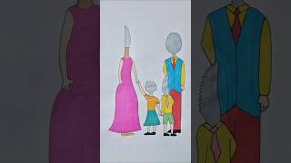 A cute story🥰🥰 #shorts #drawing #xyzart #youtubeshorts
