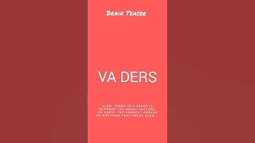 VA DERS - Rebus Brain Teaser