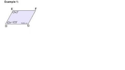 Finding Missing Angles in Quadrilaterals