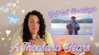 Reacting to  Gabriel Henrique |  A Thousand Years | WOW!! 🤩