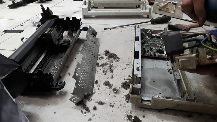 Cara bongkar & bersihin printer lx300