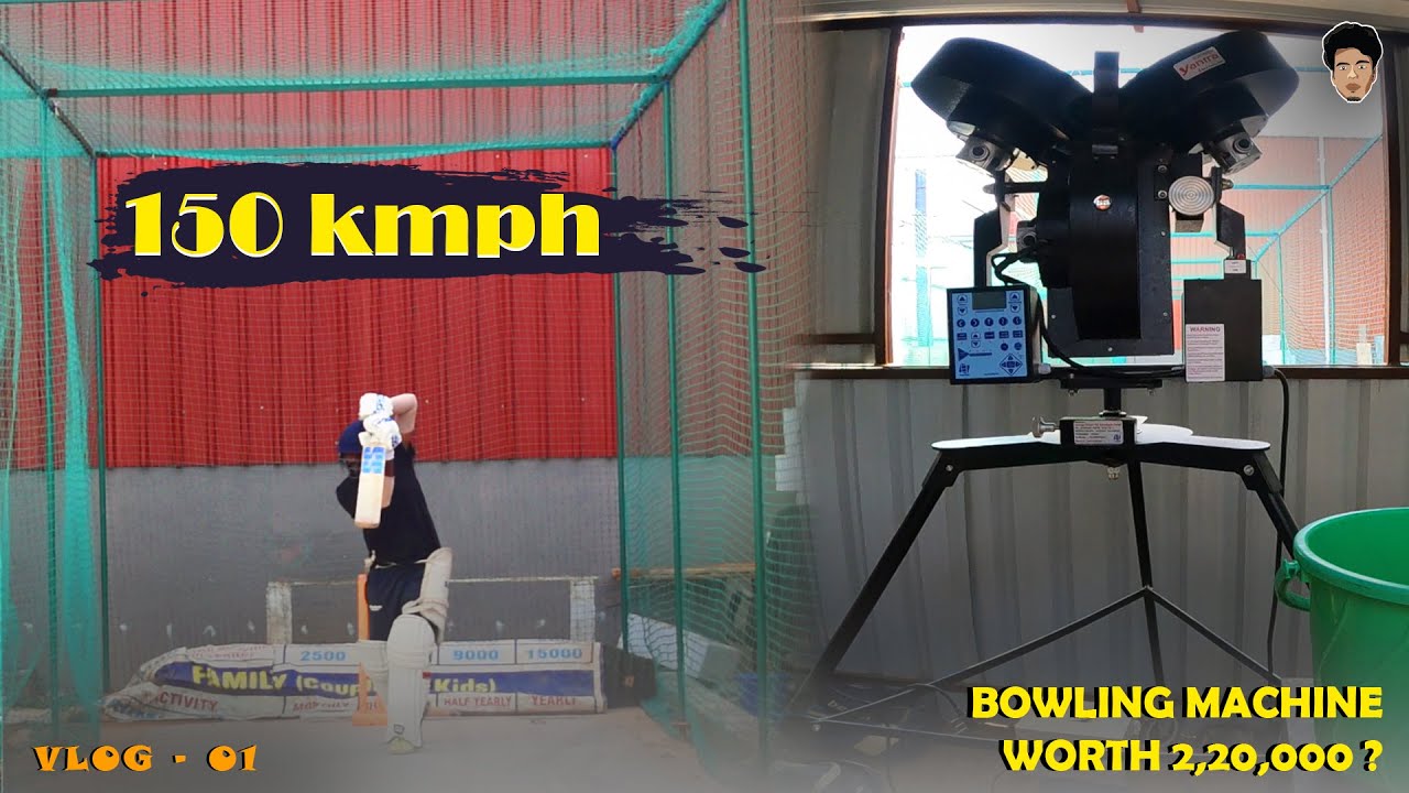 150 KMPH BOWLING MACHINE WORTH 2 LAKHS TAMIL CRICKET VLOG 1