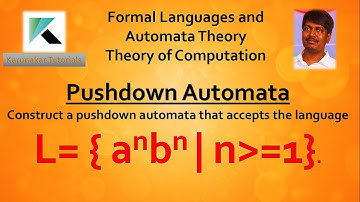 Pushdown Automata Solved Example | PDA accepts a^n b^n | Design PDA 0^n 1^n | FLAT in Telugu | TOC