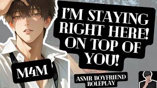 [ASMR M4M] Your Boyfriend Sneaks Into Your Tent For Cuddles! [TEASING] [PRAISING] [VACATION]