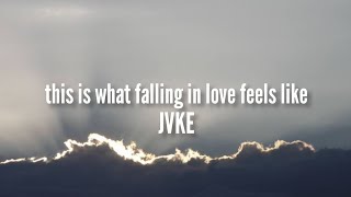 JVKE - this is what falling in love feels like (feel like sun) (Lyrics)