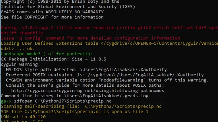 OpenGrADS practical tutorial, Plot your Meteorological DATA set