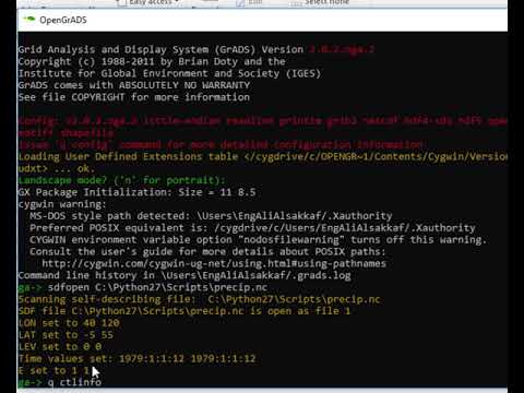 OpenGrADS practical tutorial, Plot your Meteorological DATA set