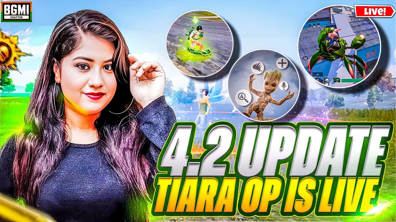 🔥BGMI NEW UPDATE 4.2 IS HERE | 👑TIARA OP IS LIVE 👑