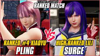 TEKKEN 8 - PLING (Ranked #4 Xiaoyu) vs SURGE (High Ranked Lili) - TEKKEN 8 RANKED MATCHES
