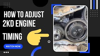 Toyota hilux Timing setting 2KD Engine timing marks