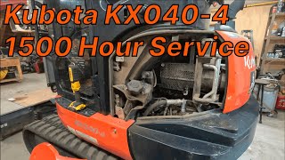 Kubota KX040-4 - 1500 Hour Service