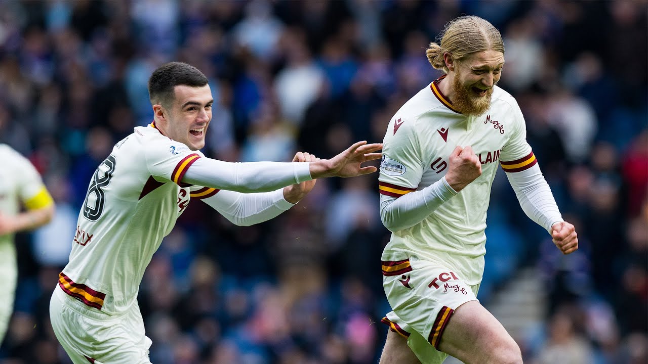 Luke Armstrong opens the scoring at Ibrox