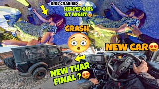 Helping girl😨 Night Crash Hogaya New Thar😍 Finally |  Preparation for Ladakh Ride