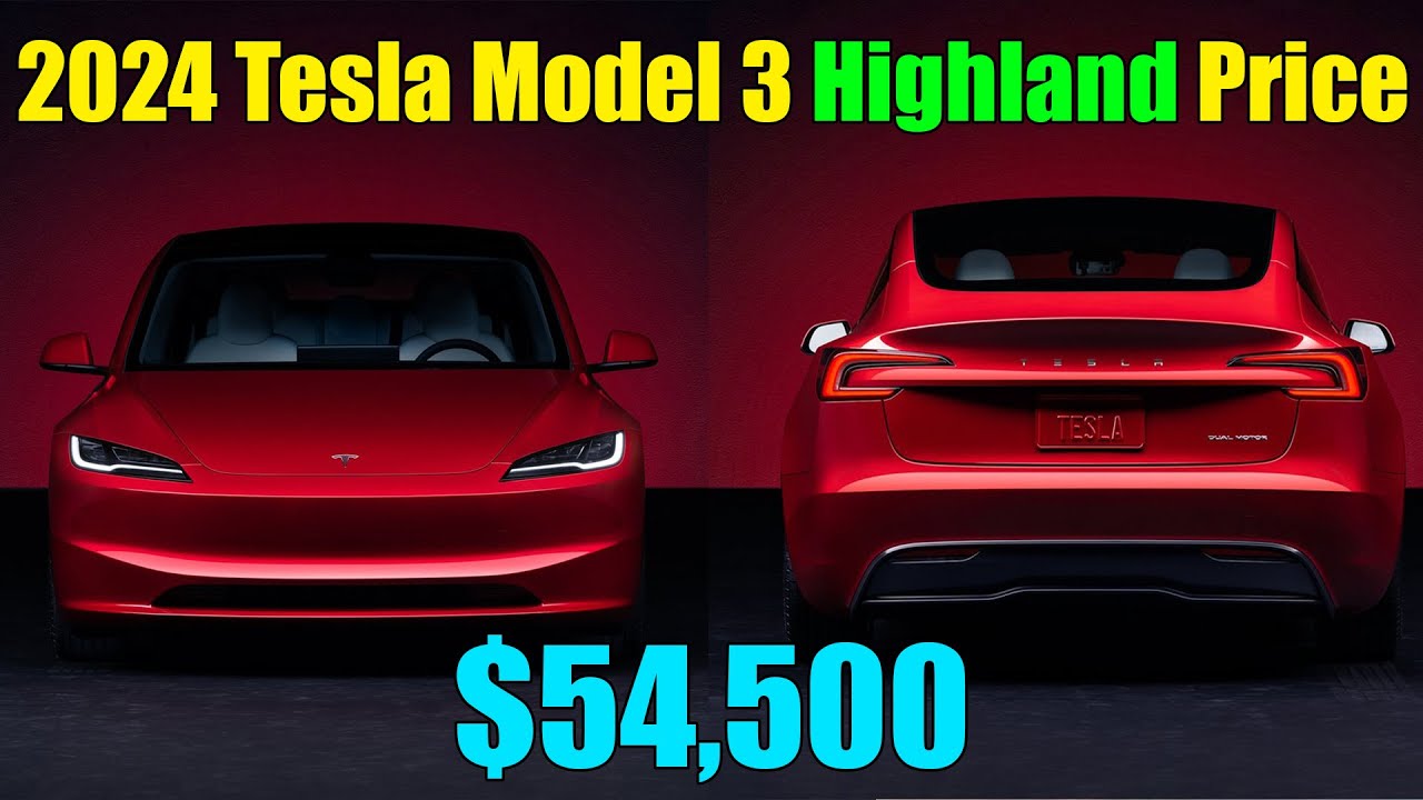 Cheaper to produce 2024 Tesla Model 3 'Highland' appears in a spy shot with  new headlights -  News