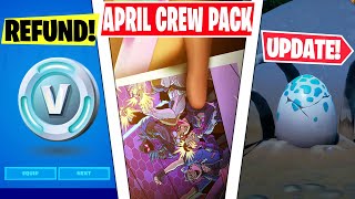 Fortnite April Crew Pack SKIN LEAK! (Lynx Fashion) Raptor Eggs HATCHING, V-Buck Compensation, FREE!